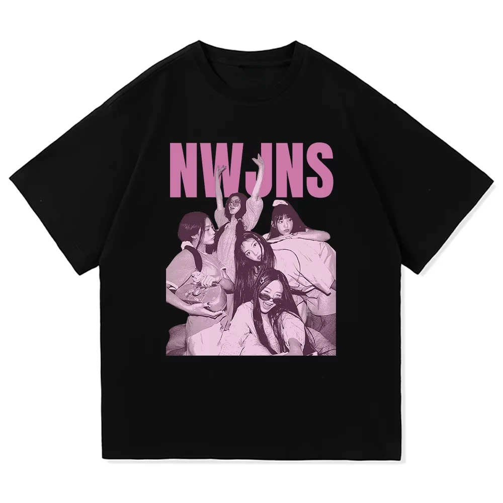 NJZ NWJNS تي شيرت الصيف موضة الرجال/النساء الجمالية الجرافيك تي شيرت غير رسمي للجنسين جودة عالية كول خمر القطن تي شيرت