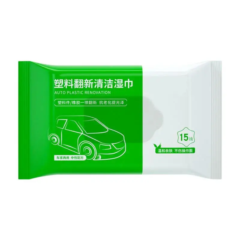 Car Cleaning Wipes Glass Dust Car Wipes Interior Cleaning Wipe Automotive Detailing Car Cleaner UV Protection Protectant Wipe