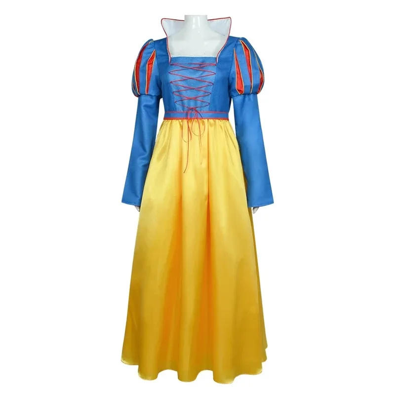 Fancy Evil Queen Cosplay Stepmother Costume Snow Cos Whites Women Long Dress Crown Outfits Halloween Disguise Performance Wear 5 view 5