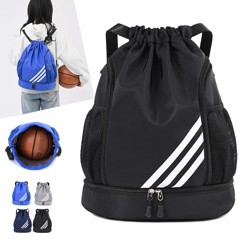 Koleksi AliExpress Tas ransel olahraga basket bepergian luar ruangan kedap air berenang kebugaran tas olahraga kantong basket mendaki ransel memanjat