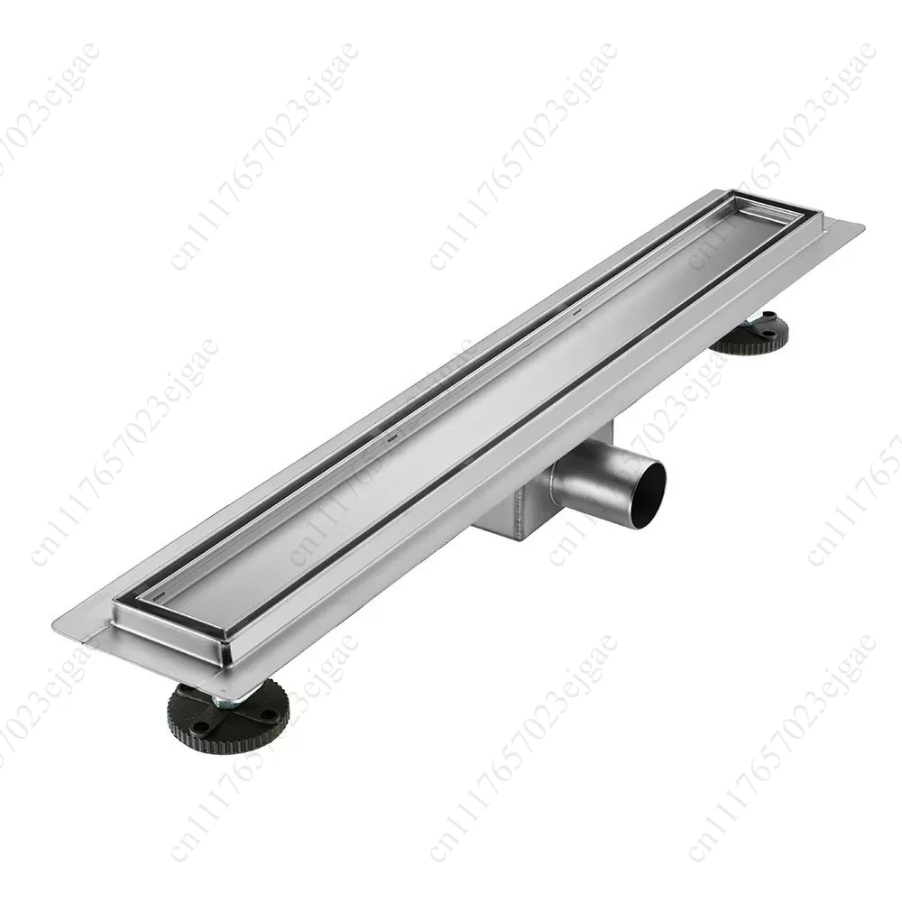 304 Stainless Steel Floor Drain, Modern Bathroom Shower Channel Drain Invisible Recessed Linear Design