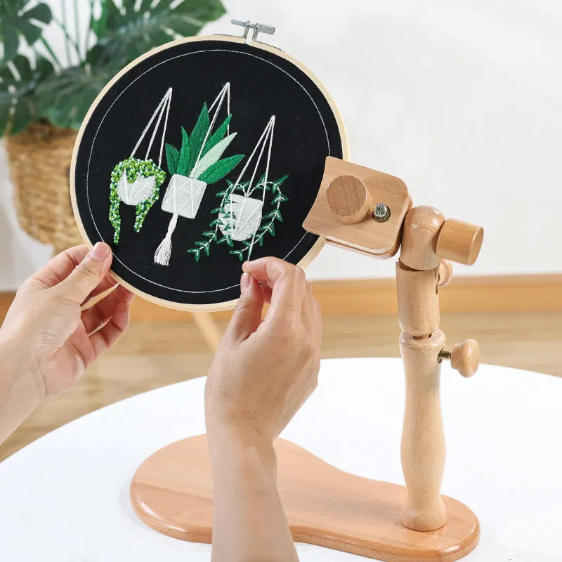 Desktop Embroidery Stand Angle‑Adjustable Ring Holder Household Fixing Frame Cross‑Stitch Practical DIY Sewing Craft Accessory