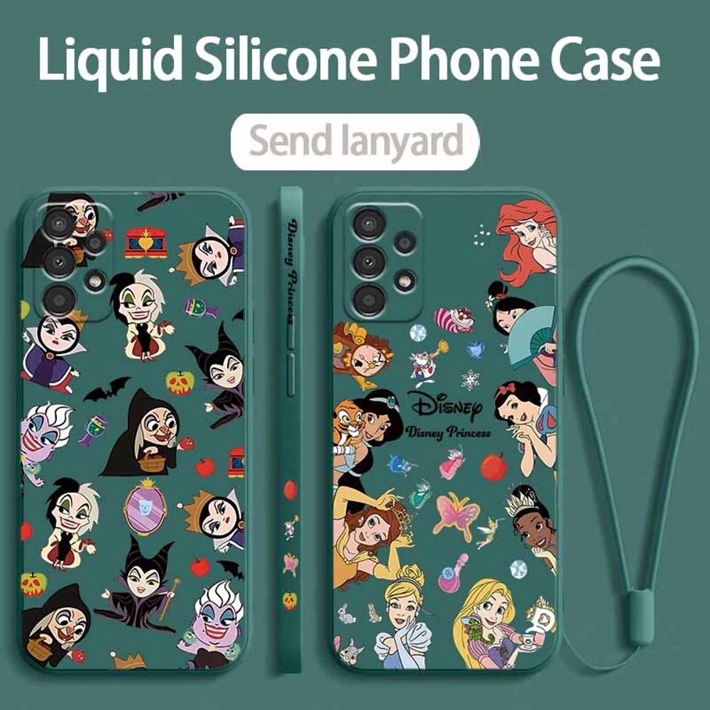 Princess Villains For Samsung A57 A56 A55 A54 A53 A36 A34 A33 A32 A31 A27 A26 A24 A17 A16 A15 A07 A06  Phone Case