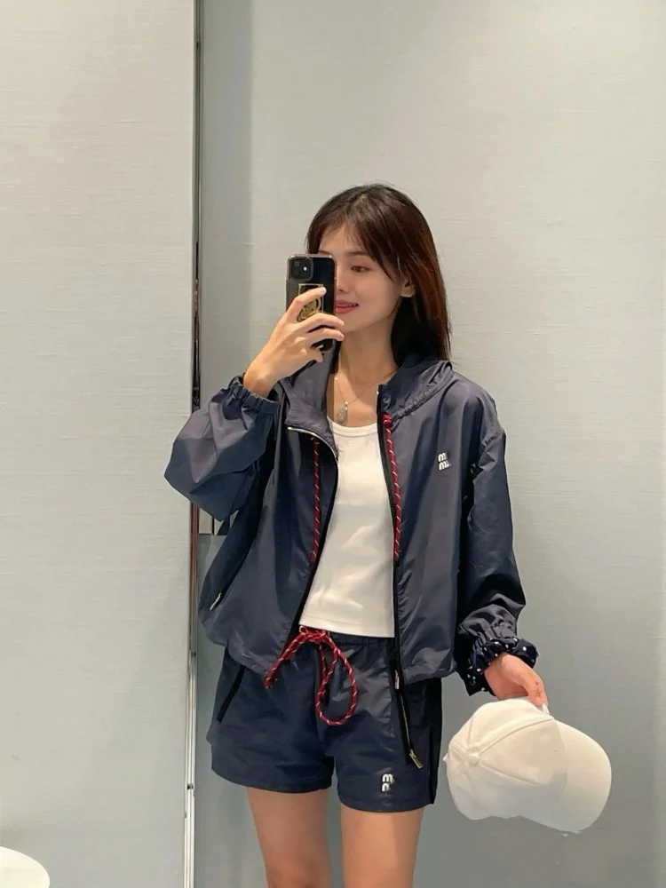 جنوب النفط Faion 2025 جديد إلكتروني طباعة التكنولوجيا الشعور النسيج ملابس وقاية من الشمس Jaet orts مجموعة طويلة Sve قلنسوة بسحاب