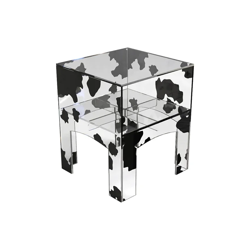 ※X%C Side Table for Living Room Sofa, Bedside Nightstand with Nordic Modern Minimalist Design Instagram-Inspired Small Table