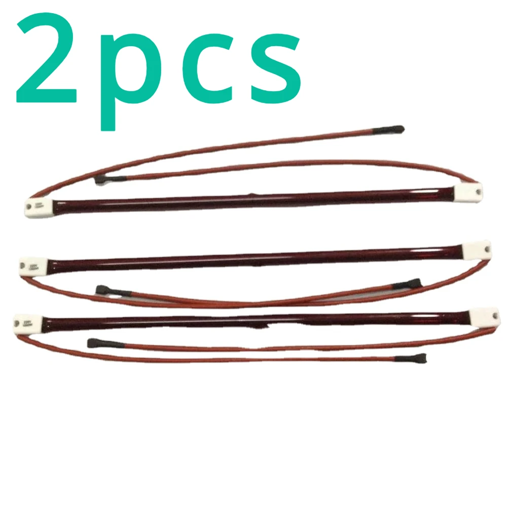 2pcs for Infrared Tube. Ruby Halogen Electric Heating Tube 35cm 220v-500-1000W Vacuum Electric Heating Tube for Shoe Baking Mach