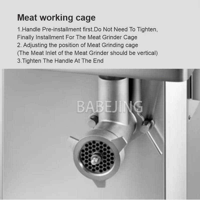 High Quality Large Vertical Meat Grinder Stainless Steel Enema Machine Meat Cutter for Kitchen