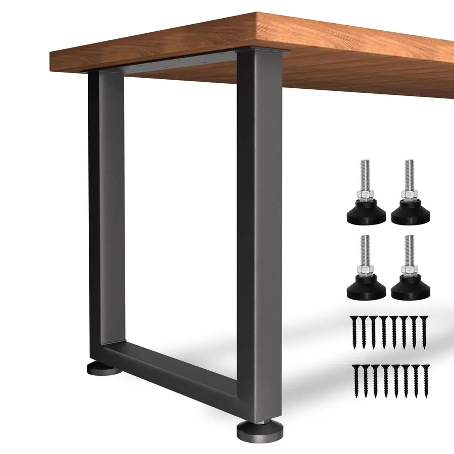 

Duty Metal Table Legs 28x18 Inch, Modern Industrial Steel Square Frame for DIY Dining Table, Kitchen Table Base, Desk, Console,