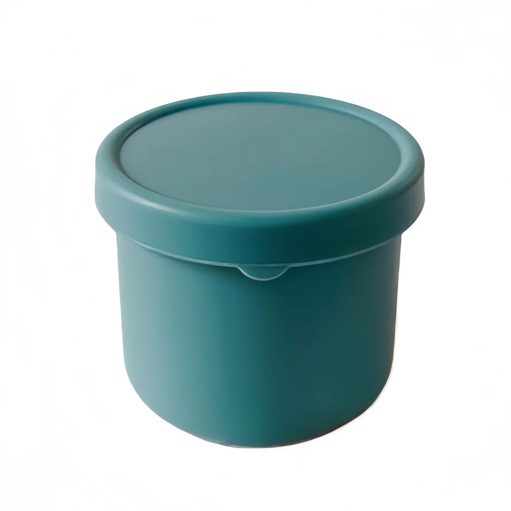 New Silicone Salad Dressing Box 250ml 700ml BPA Free Fook Storage Boxes Non-stick Leakproof Lids Lunch Boxes For Children