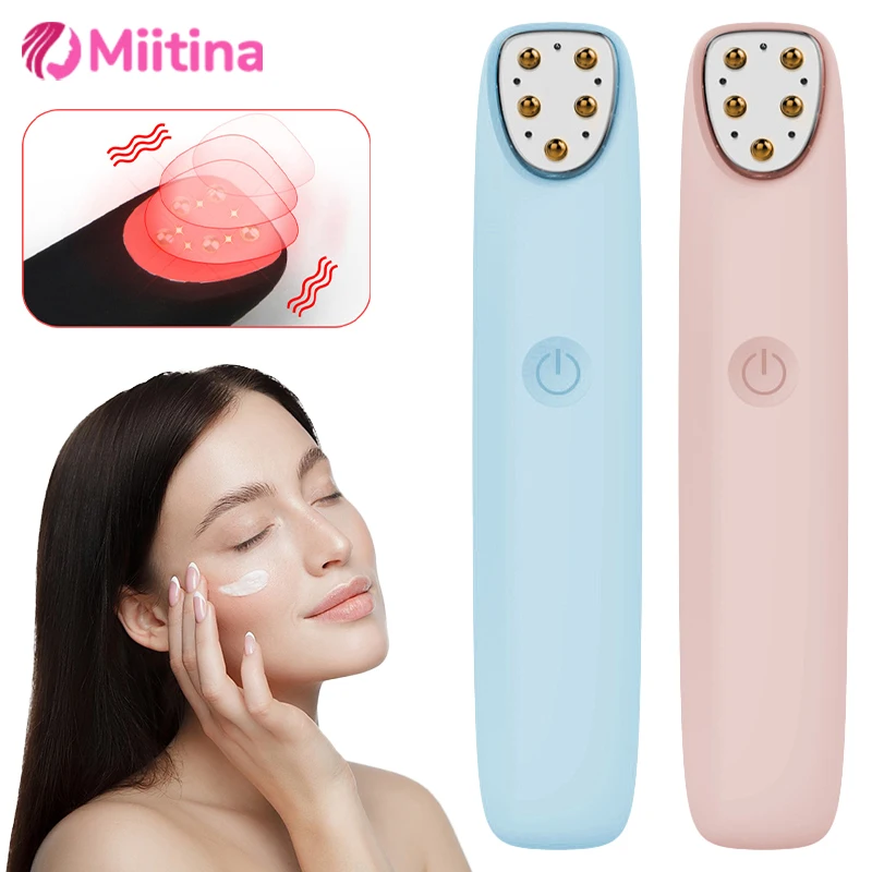 

Electric Eye Massager Skin Lift Anti Age Wrinkle EMS Vibration 45℃ Hot Massage Remove Eyes Bag, Black Circles And Fade Fine Line