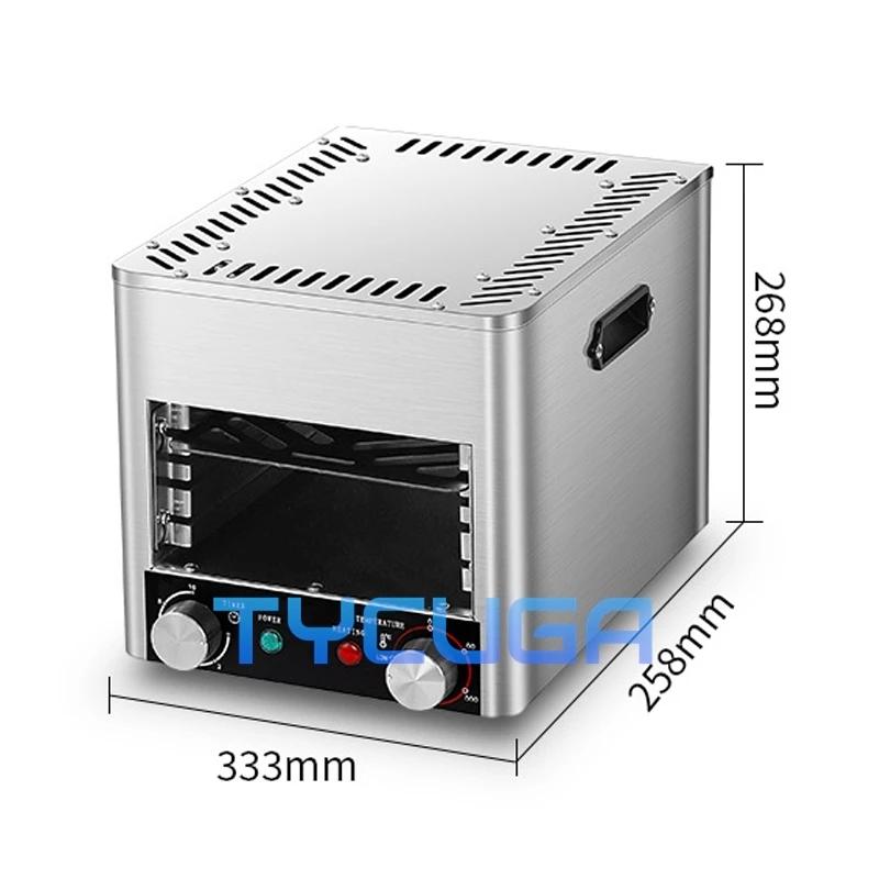 Grelhador elétrico sem fumaça para bife de cozinha, churrasco/carne/vegetais, alta temperatura, 220v, comercial, máquina de cozinhar totalmente automática