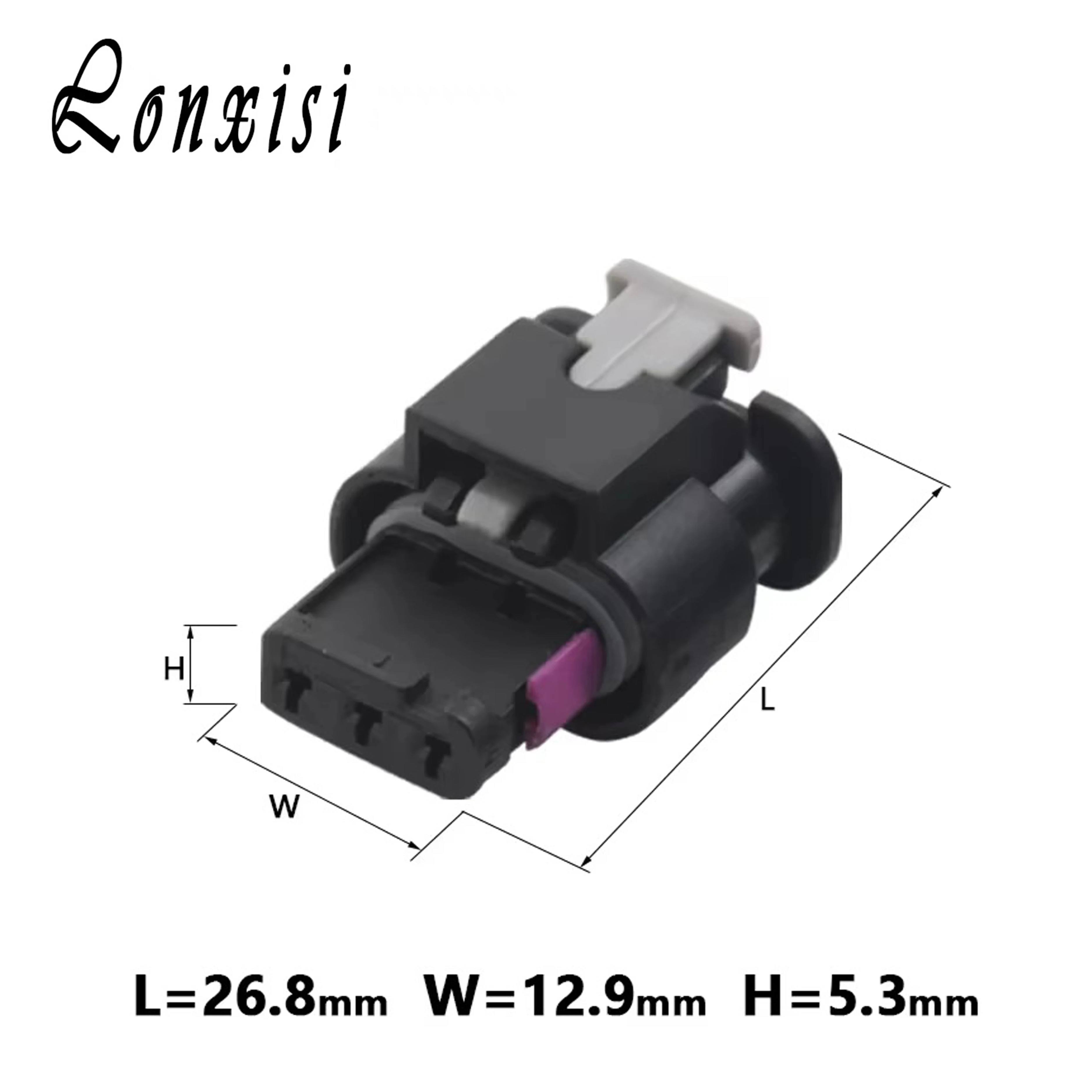 3 Pin AMP Electronic Automotive Waterproof Connector 1718653-1 For VW Audi 4F0973703