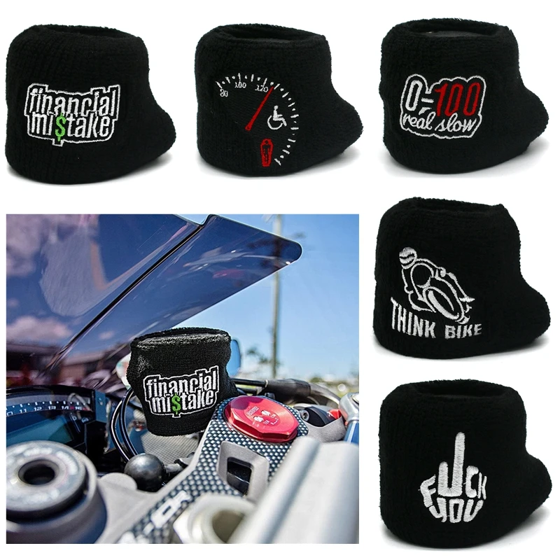 Motorcycle Front Fluid Brake Reservoir Cover Sock For Aprilia RSV4 GPR Dorsoduro 1200 Tuono 1000R Caponord 1200 RS125 RS50