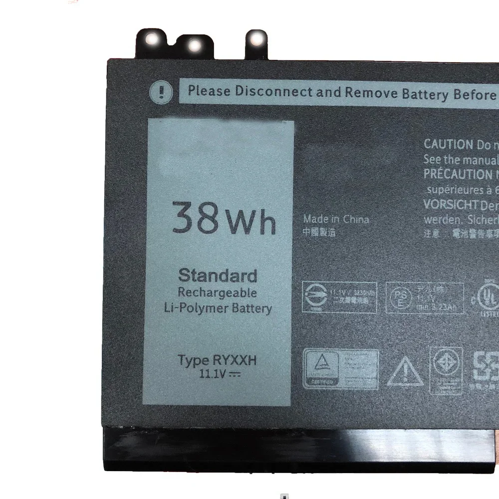 11.1V 38wh RYXXH new Original RYXXH Laptop Battery For Dell Latitude12 5000 3150 3160 E5250 E5450 E5550 5TFCY 09P4D2 YD8XC