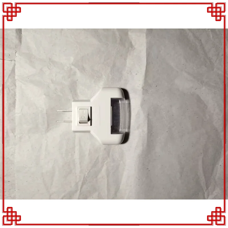 1W Plug‑in LED Night Light with On/Off Switch, Flat Socket Bedside Lamp for Bedroom