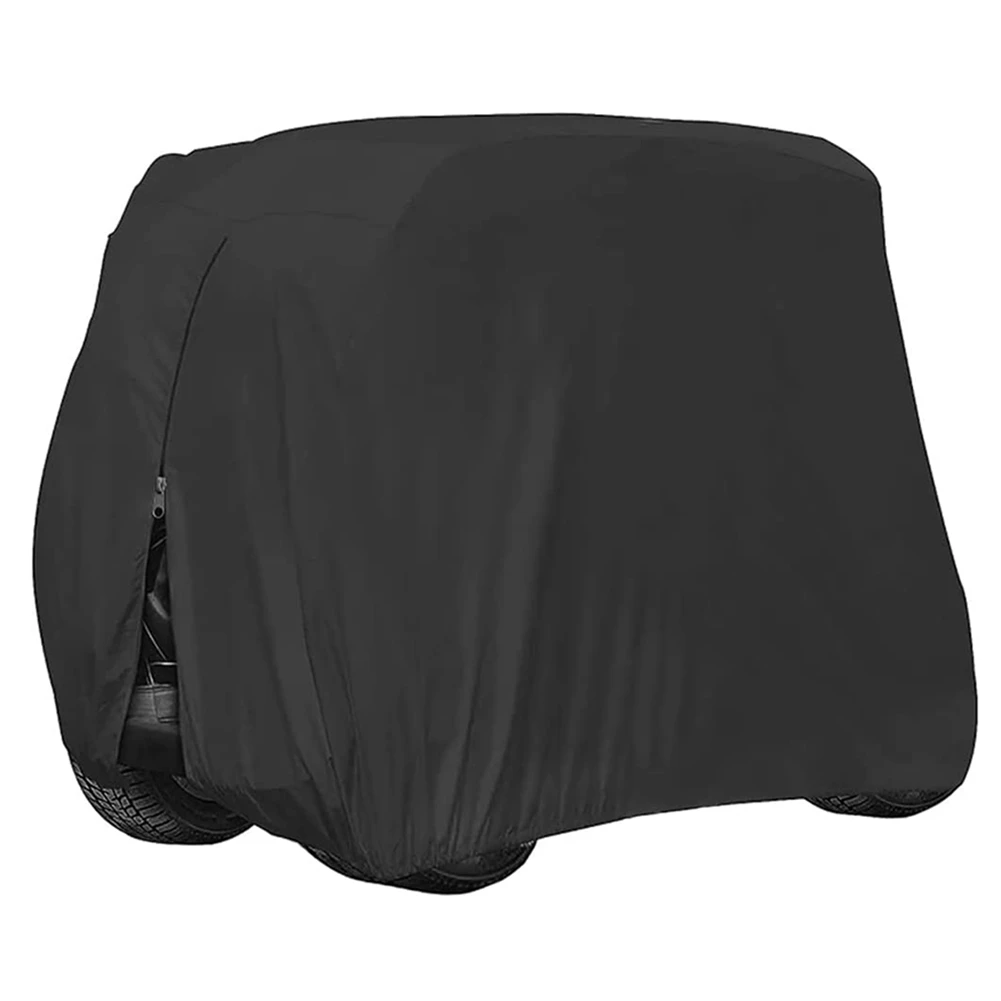 

A82E-4 Passenger Golf Cart Cover 210D Waterproof Sunproof Dustproof Rain Cover For EZ GO Club Car