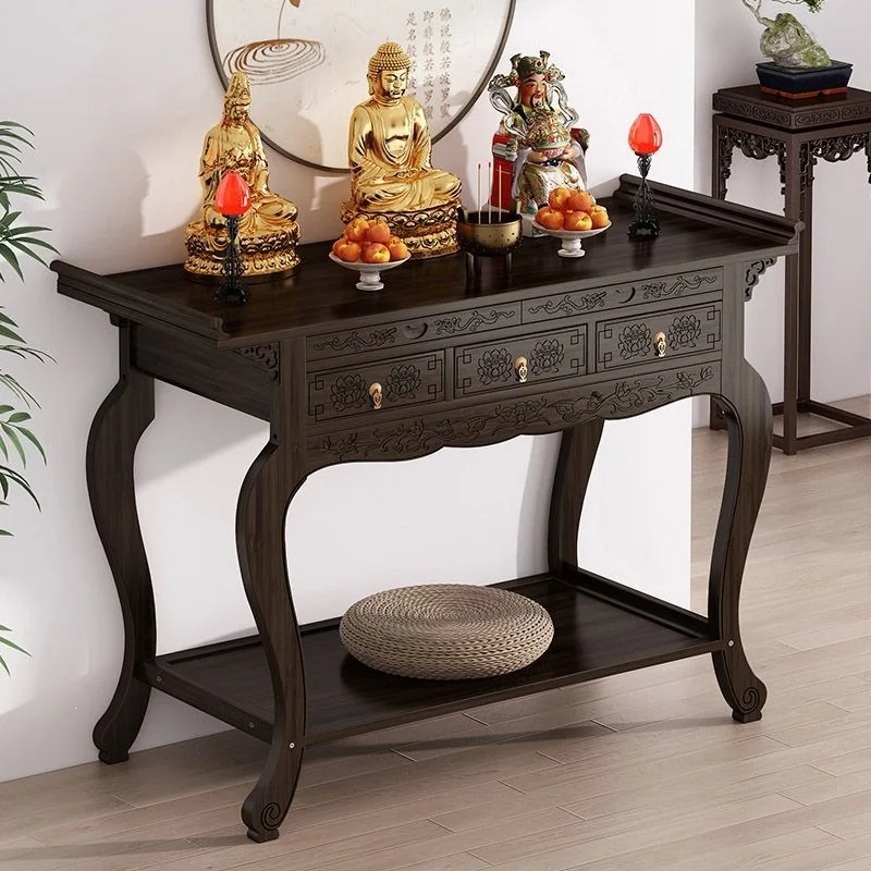 YFY new Chinese-style table for household incense case for tribute table, Shentai,  Buddhist cabinet case Xuan Guan Tai