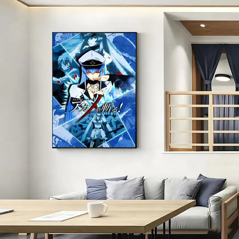 A-Anime Akame Ga Kill Painting Calligraphy Movie Posters And Prints Canvas Wall Art For Living Room Home Decor