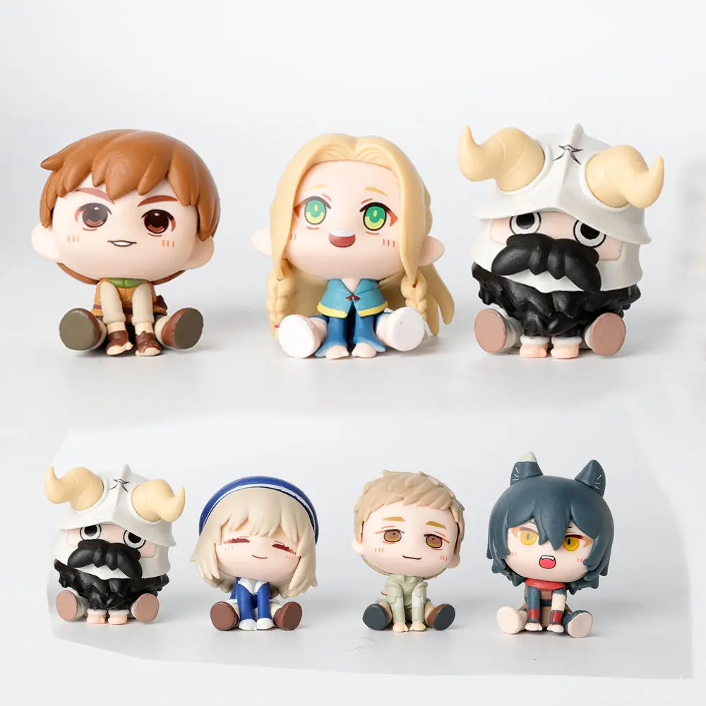 6pcs/set Action Anime Delicious in Dungeon Izganda Laios Touden Marcille Donato Falin Touden Chilchuck Tims Izutsumi Figure Toys