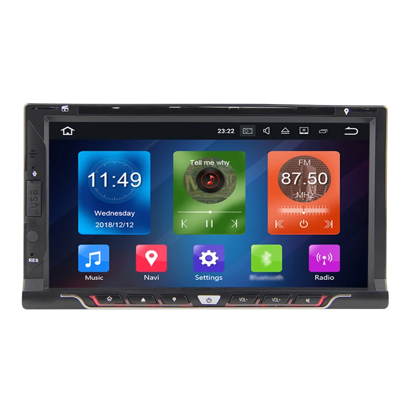 

6.95" 2Din RK PX5 Android 10.0 Octa-core 4G RAM+64G ROM Universal Car DVD Player GPS Navigation OBD DVR DAB+ wifi radio WX6910