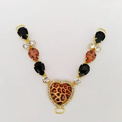 New Ladies Sandal Beach Slider Decorate Chain DIY Garment Sewing Accessory Metal Acrylic Rhinestone Bikini Connector Buckles