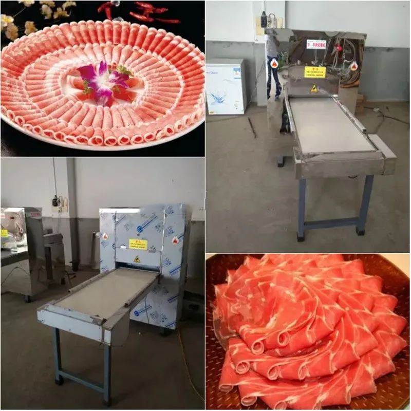 Máquina cortadora de carne automática Kebab, cortadora comercial de carne de cordero y ternera, cortador de rollos de tocino