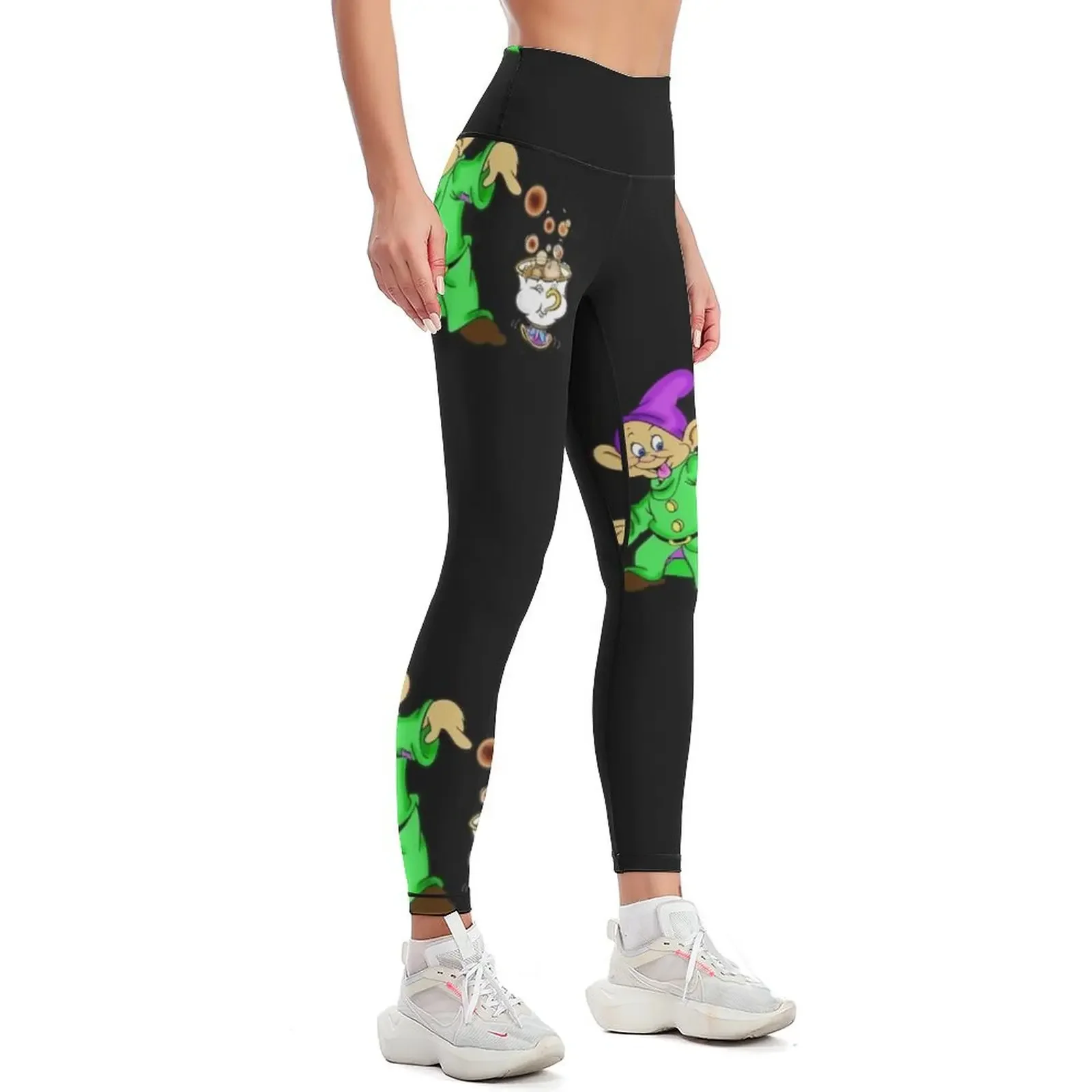 Dopey and Chip Leggings gym's clothing Fitness's gym clothes sporty woman gym sportswear woman gym 2025 Womens Leggings