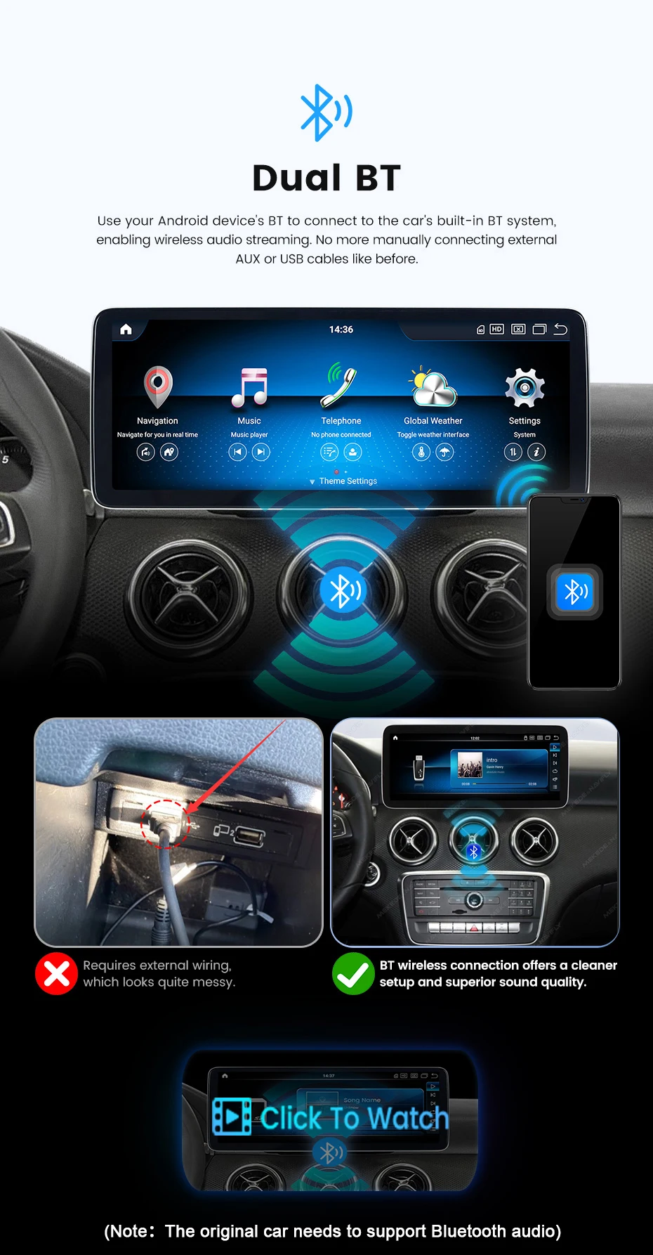 MEKEDE EU Duty Free Qualcomm Snapdragon 680 für Mercedes Benz C W205-GLC 2014 - 2018 NTG5.0 System Autoradio Intelligentes System Multimedia-Player Kabelloses Carplay Android Auto 4G DSP GPS-Navigation WIFI 1920*720 – Detail 21