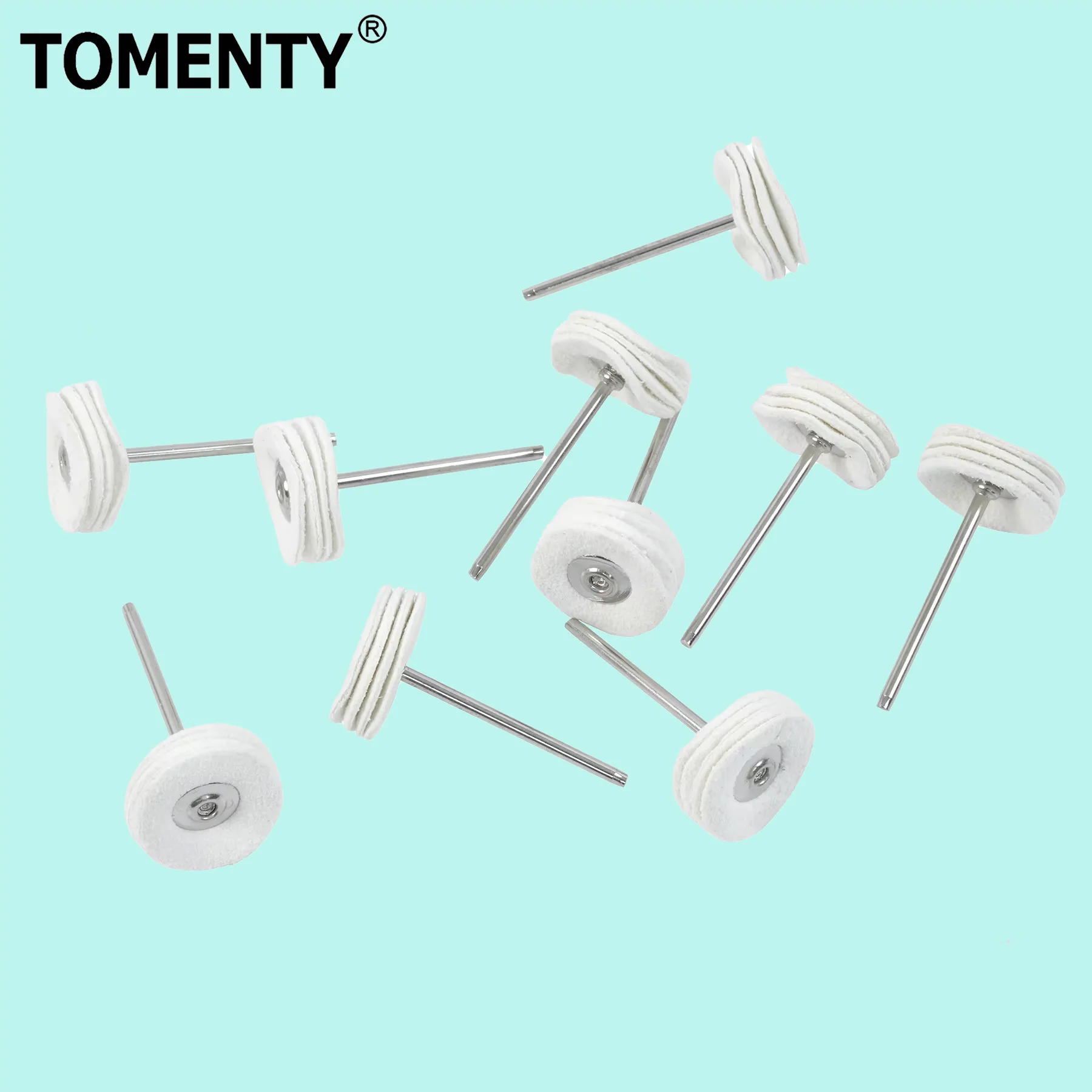 

TOMENTY Dental Laboratory Polishing Drill Brush 2.35mm HP Shank Weel Dentista Chamois 5 Ply Laboratorio Materials Rotary Tools L