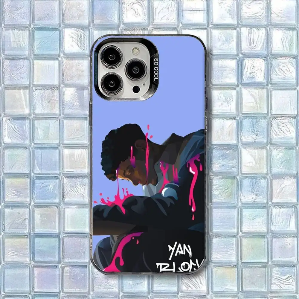 حافظة هاتف يان بلوك 111 444 مغني الراب لهواتف iPhone 16,15,14,13,12,11,8,7,Pro,Max,Plus,Mini,XS,SE غطاء غير لامع مقاوم للصدمات #5