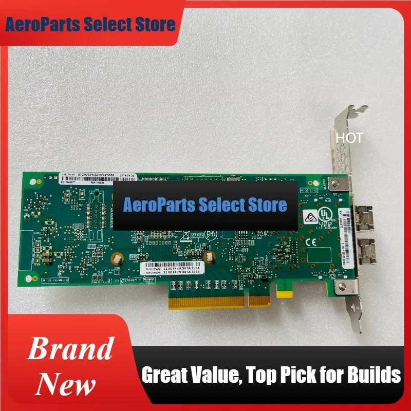 AeroPartsParts For QLE2692-LNV Dual Port 16G HBA Fibre Channel Card 01CV760 01CV762 01KR586