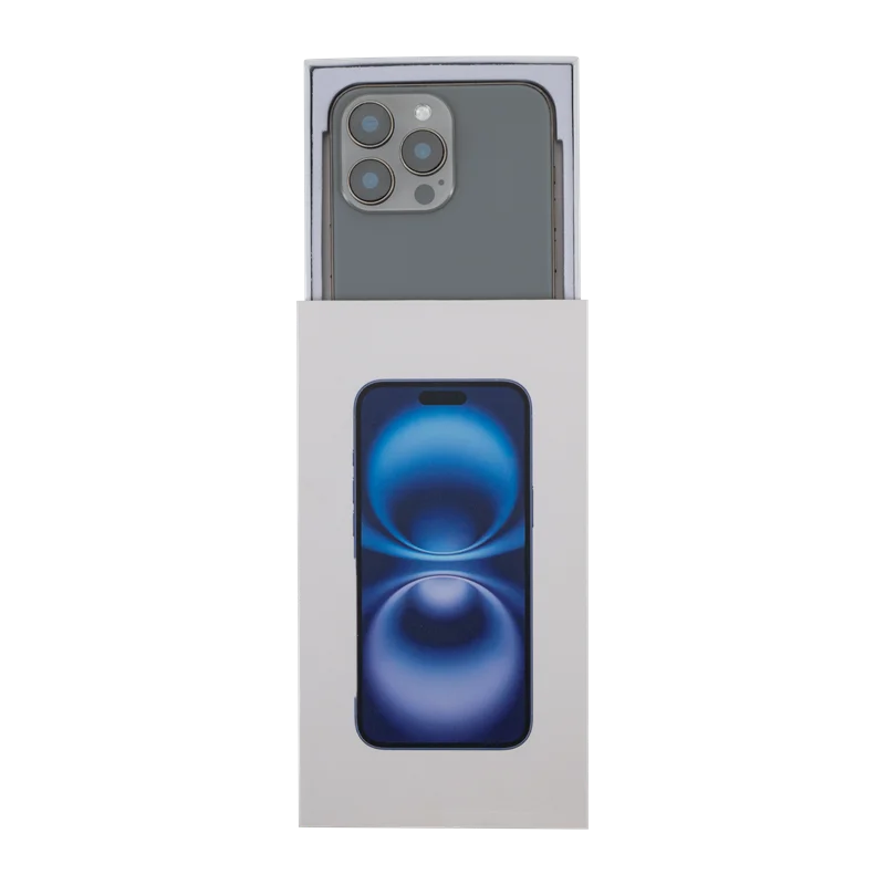 100 قطعة هاتف ذكي مخصص كرافت ورقة كرتون التعبئة والتغليف فارغة تخزين الهاتف المحمول صندوق عام آيفون 17 برو ماكس w42