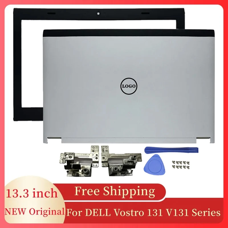 

Original NEW Laptop Frame LCD Back Cover Case/Front Frame/Hinges For DELL Vostro 131 V131 Series 0CVV8H 0D4MJH