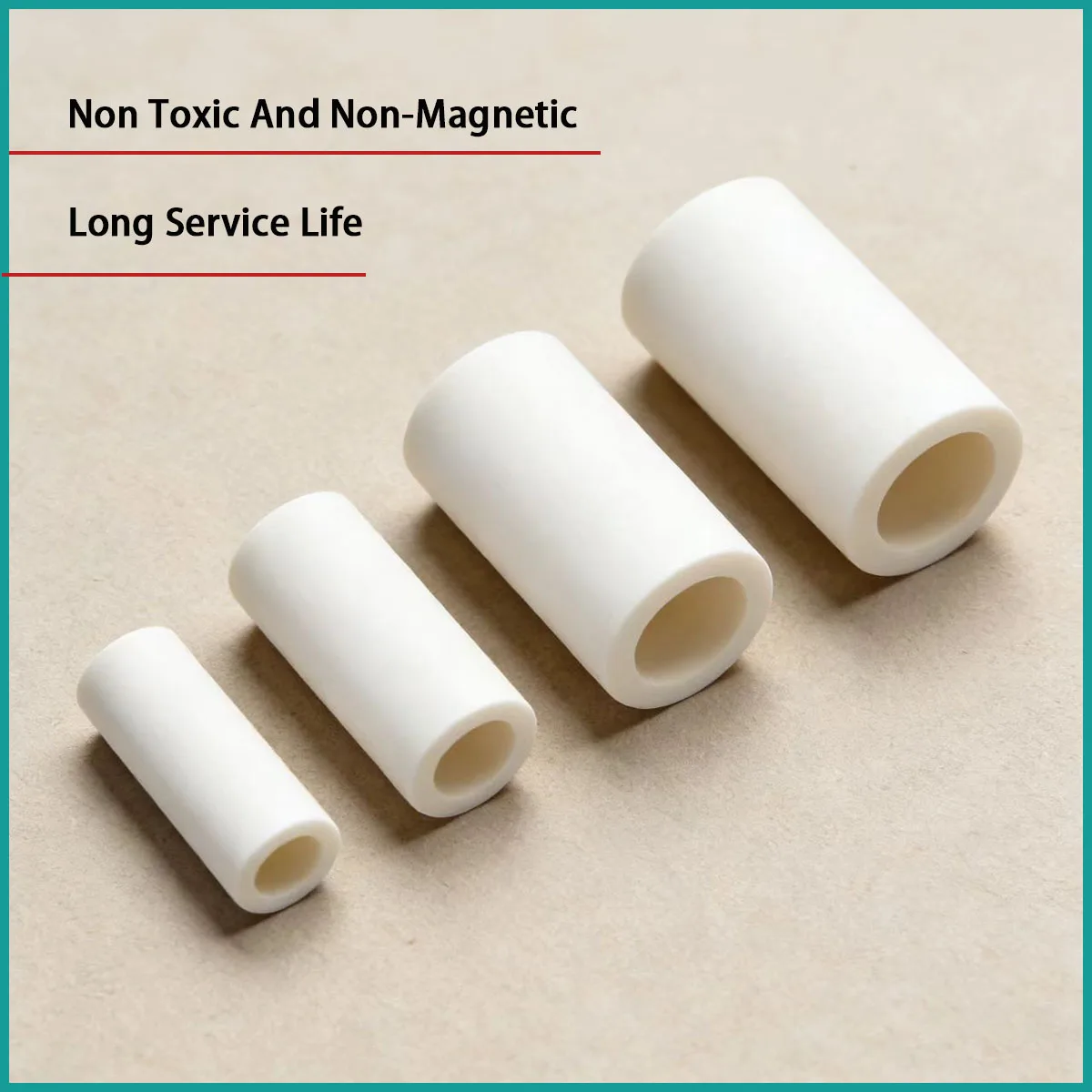 Inner diameter: 0.6-10mm alumina ceramic short tube used in chemical, metallurgical, electronic, environmental protection, etc