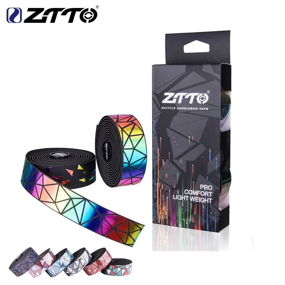 ZTTO Road Bike Handlebar Tapes Bike Handle Grip Tape EVA+ PU Durable Shock-Proof  Anti-slip Road Bike Belt With Bar Plugs