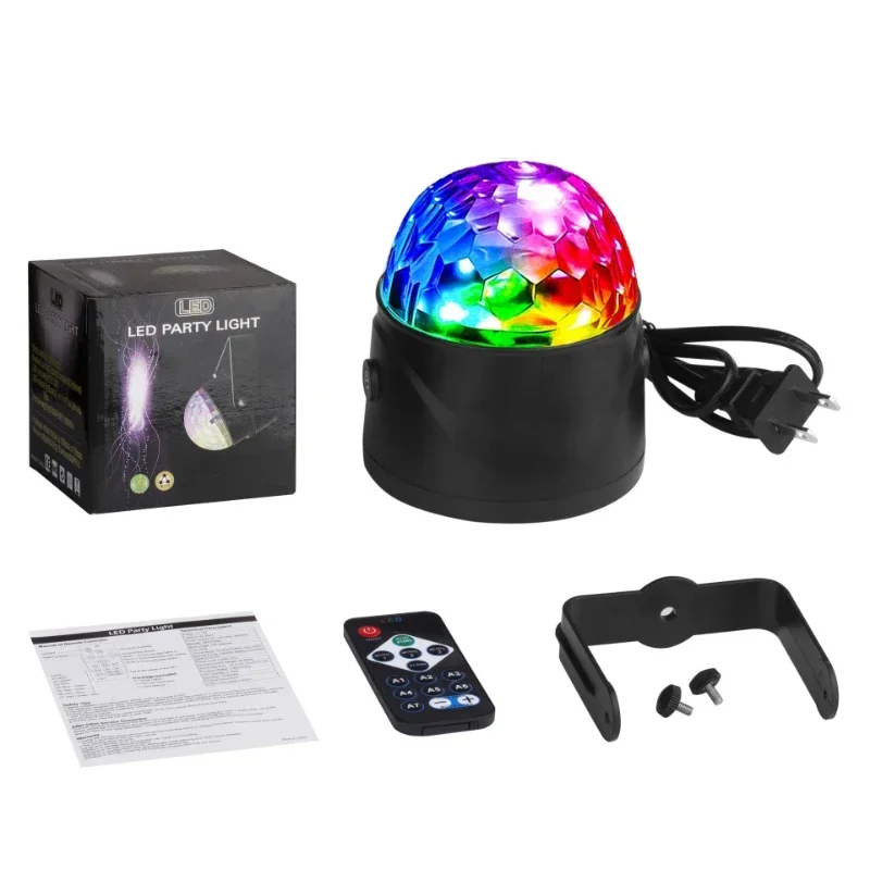 

Remote Control LED Small Magic Ball USB Mini Crystal Magic Ball Colorful Rotating Stage Laser Light KTV Stage Light dmx