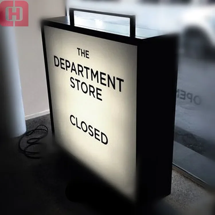 Outdoor Waterproof LED Light Box Double-Sided 3D Rectangle Advertising Illumination