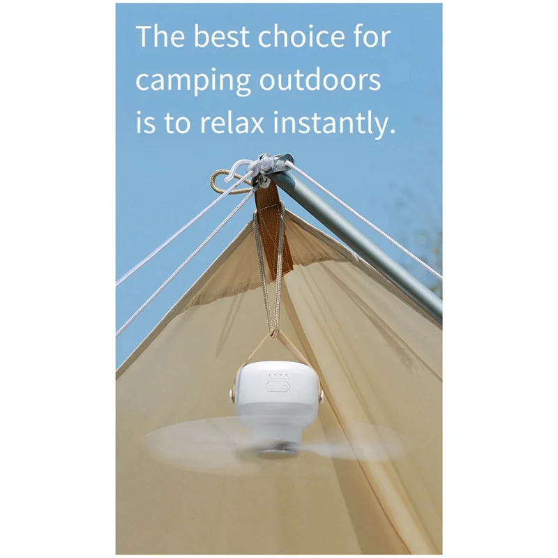 1Pcs Mini USB Fan Battery Operated Remote Control Fan Camping Fan Portable Fan LED Light For Home White
