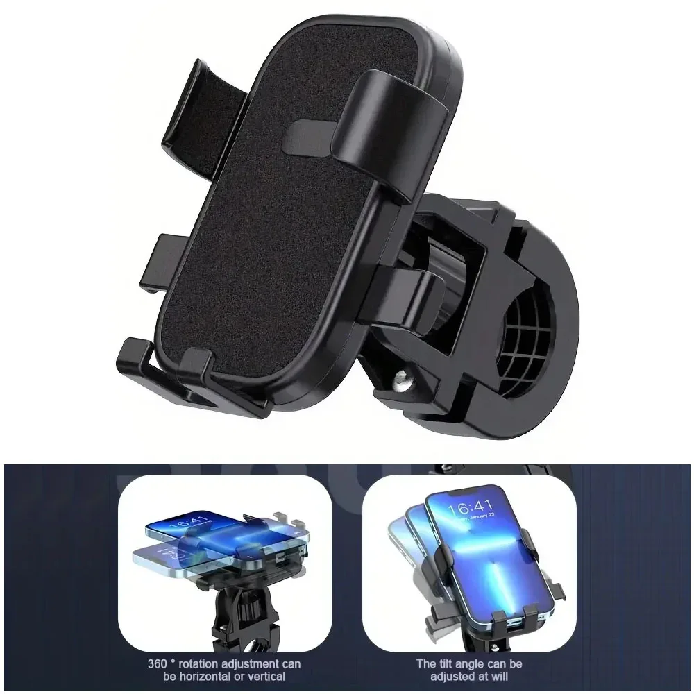 Verstellbarer Telefonhalter Rutschfest 360° °   Drehbare Fahrrad-Handyhalterung für GPS-Navigation, Outdoor-Radfahren, Mountainbike-Zubehör