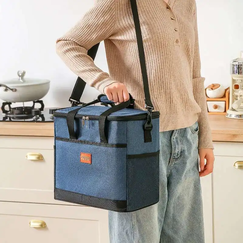 

Waterproof Thickened Insulation Ice Pack for Outdoor Picnic Fresh-Keeping Oxford Cloth Cooler Bag with Thermal Properties