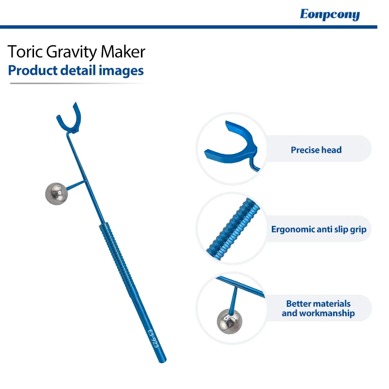 Toric Gravity Marker Round Handle Gravity Weight System for Cataract Astigmatism Toric IOL Ophthalmic Surgery Marking Instrument