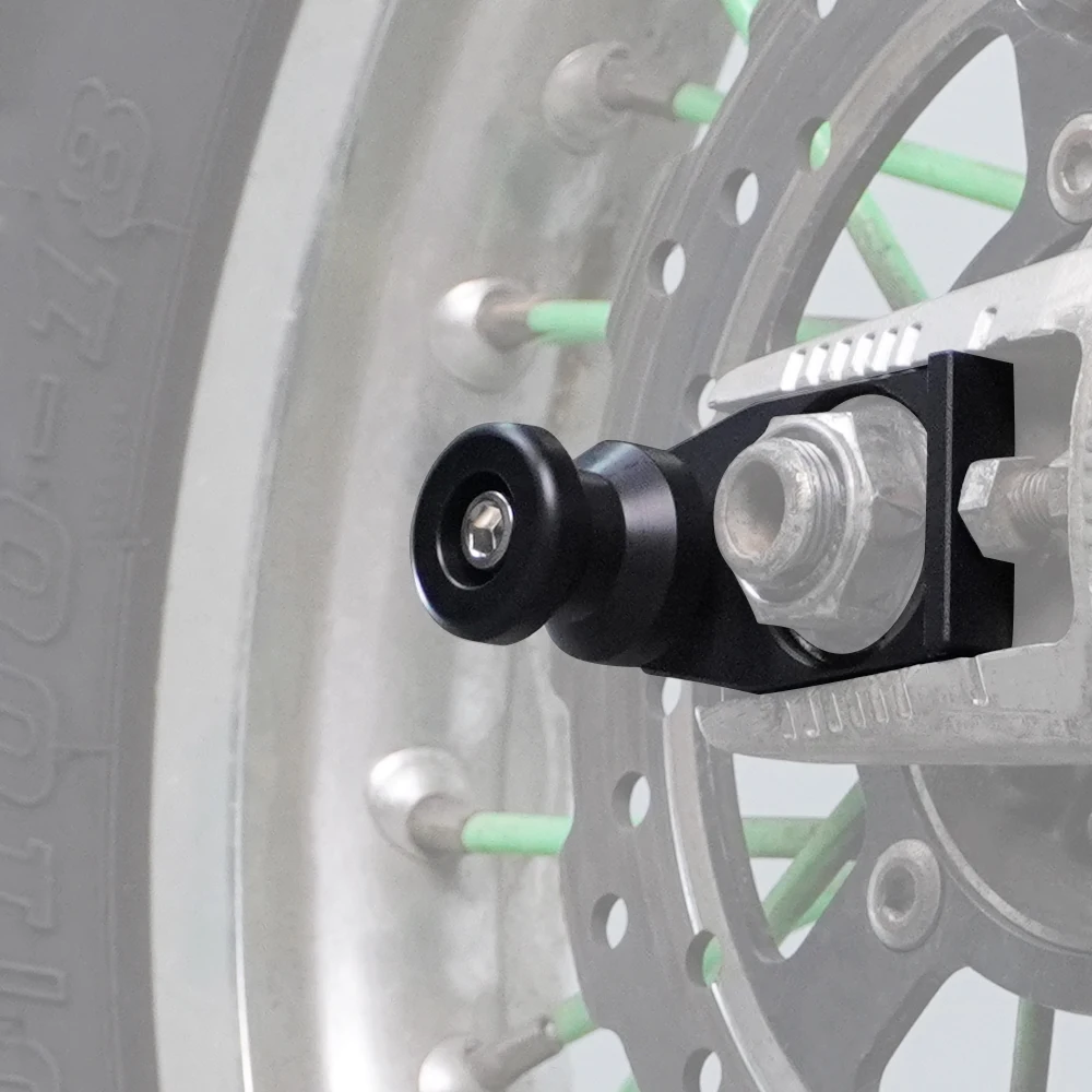 ตัวเลื่อนล้อหลังเพลาสวิงอาร์มสปูลส์สกรูตั้งรถจักรยานยนต์สำหรับคาวาซากิ KLX250 2010-2020 KLX300 2021 2022 2023 2024 klx 300