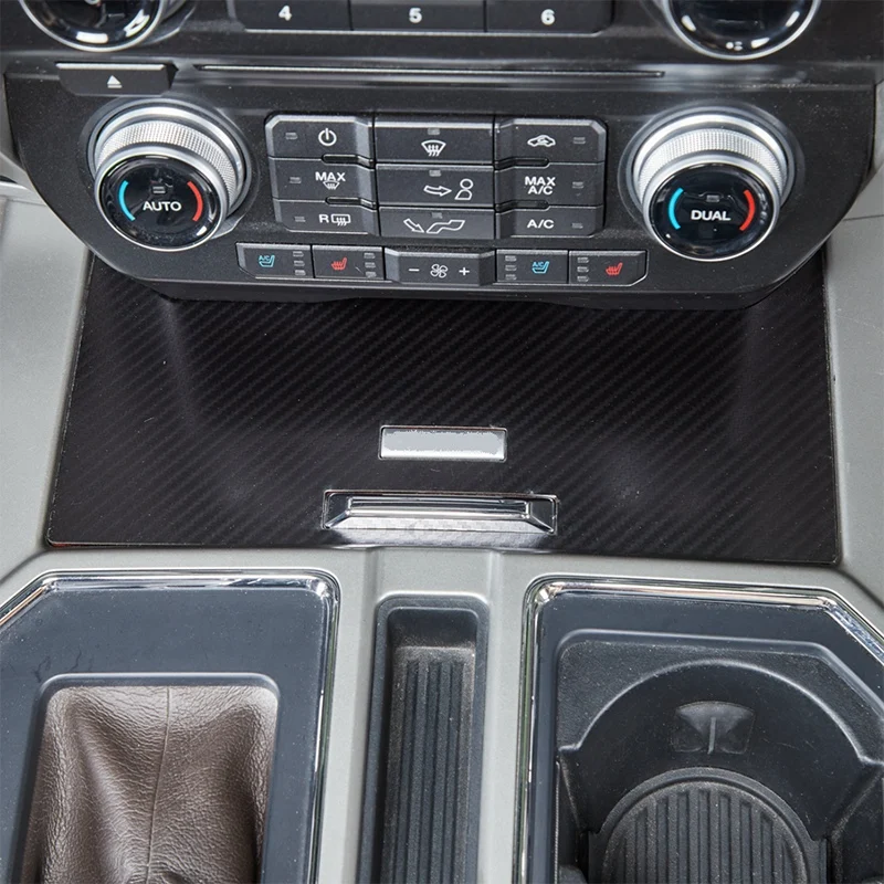 

Gear Shift Box Panel Trim Cover Interior Accessories for Ford F150 2015 2016 2017 2018 2019 2020 Carbon Fiber