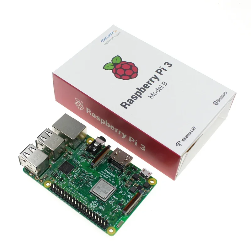 Carte de développement Raspberry Pi 3 modèle B, RPi 3B, Mini PC 10/100, Port Ethernet, Stérilisation 11n, WiFi, Alfred, Bluetooth 4.1