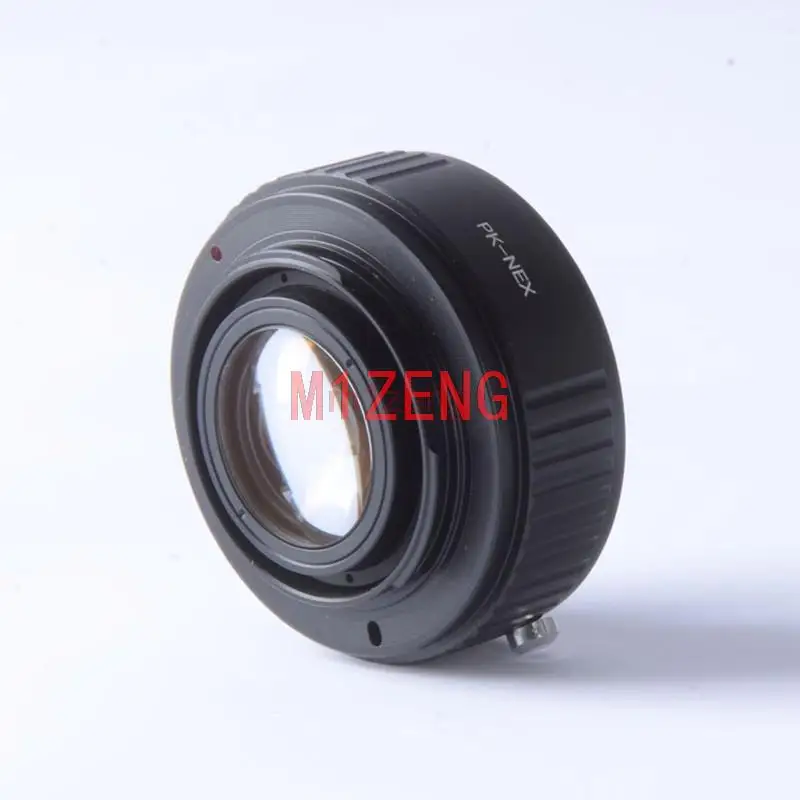 pk-nex Focal Reducer Speed Booster adapter ring for pentax pk lens to E mount sony A7 A7s a7r2 A7R3 A7RV A1 ZV-E10 ZV-E1 camera