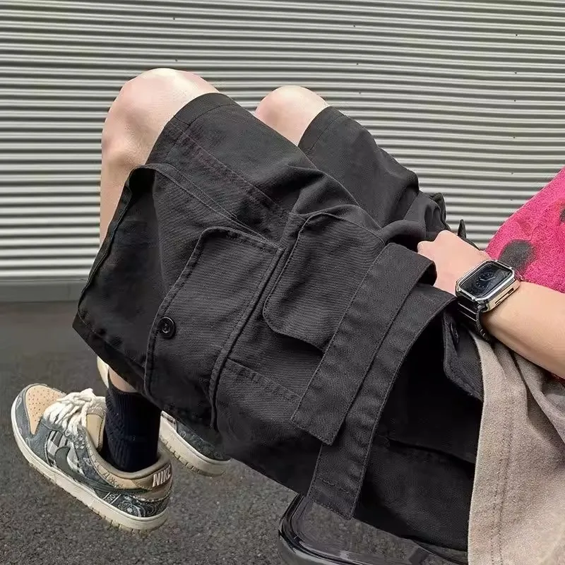 

Large Size 300 Pou Workwear orts Men's Women's Casual Five-Part Design Summer New Multi-ket Straight Leg Pants