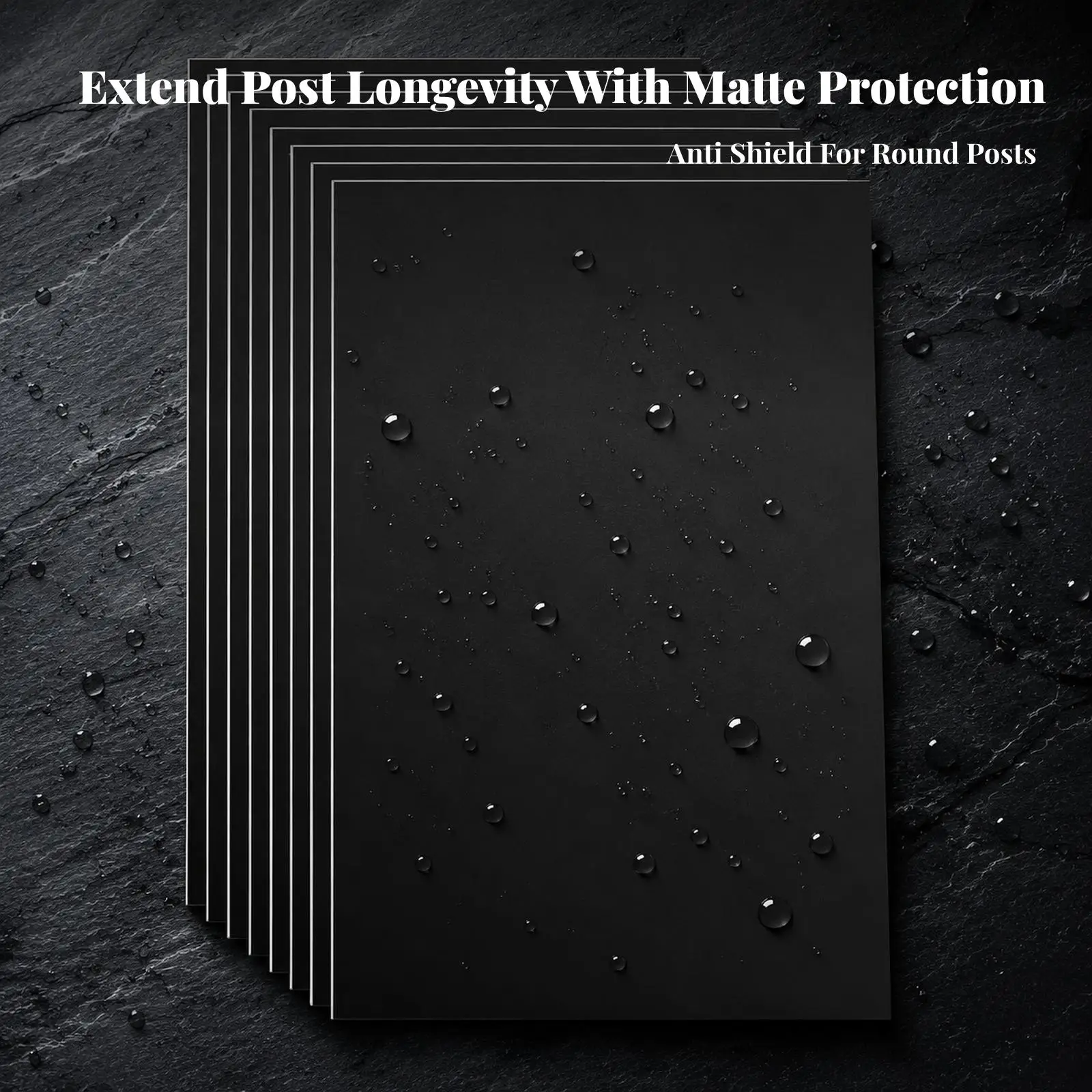 PVC Butyl Rubber Fence Post Protector Wrap for Wooden Fence Base Guard Sheet for Outdoor Garden Fence - view 4
