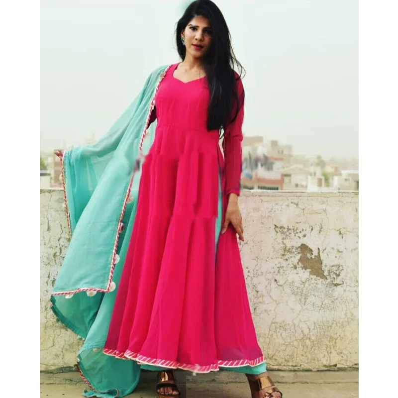 

Anarkali Kurti Women Beautiful Salwar Suit Kurta Dupatta