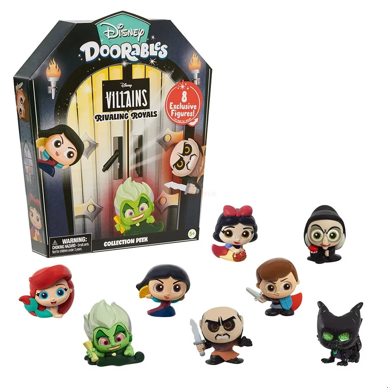 Disney Doorables Villains Series Blind Box Rivaling Royals Anime Figure Cartoon Kawaii Collectible Model Figurine Toy Doll Gift