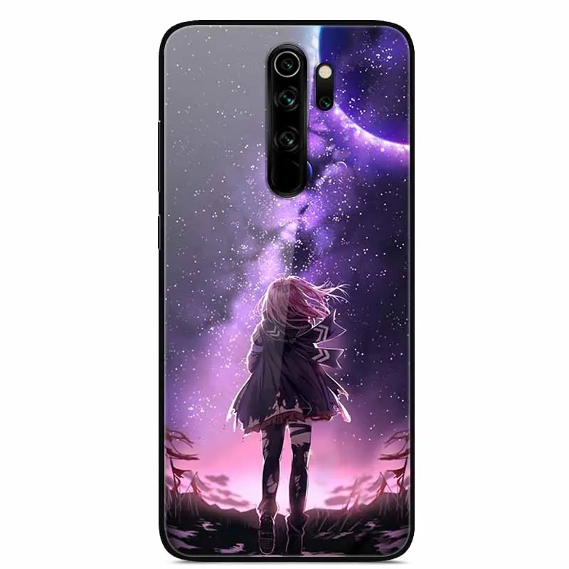 Tempered Glass Phone Cases for Xiaomi Redmi Note 8 9 Pro 8T 8Pro 9 9S 7 Note9 9Pro Note8 8pro Cover Hard PC Back Coque Shells